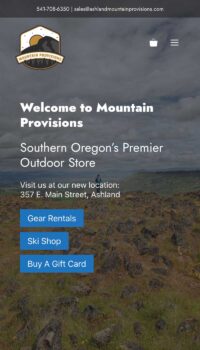 ashland mountain provisions on a phone